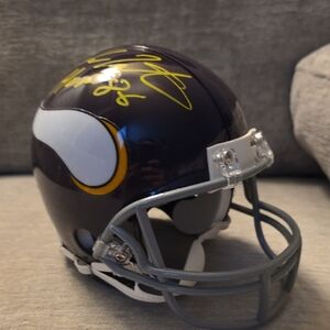 Fran Tarkenton Signed Minnesota Vikings Mini Helmet w/ "HOF 86" Inscription